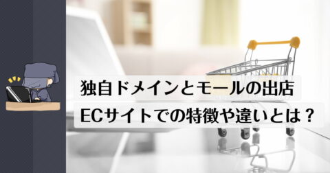 独自ドメインと楽天などのモールへの出店。ECサイトにおけるそれぞれの特徴や違いについて